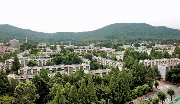 최근 가격이 급등하고 있는 서울 강남구 개포동 주공아파트 1, 2단지의 전경. ‘4·1 부동산종합대책’의 최대 수혜지역으로 강남권의 재건축 단지들이 꼽히면서 대책 발표 한 달여 만에 매매 호가가 1억원까지 뛰는 현상이 나타나고 있다.  서울신문 포토라이브러리