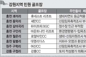 우후죽순 강원 골프장… 들불 민원에 ‘OB’