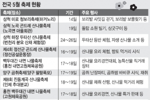 5월 오지 축제 오지 않으면  후회합니다