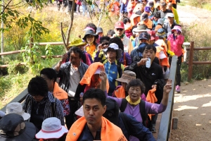 걸어요~ 노원 불암산 둘레길…소나무 모자 쓴 부처님 만나러
