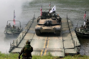 임진강서 열린 한미연합 도하훈련