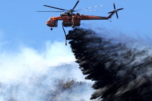 미국 캘리포니아주 레이크허기스에서 발생한 대형 산불