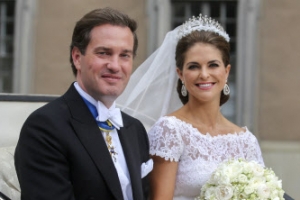 스웨덴 마들렌 공주 美금융인과 백년가약