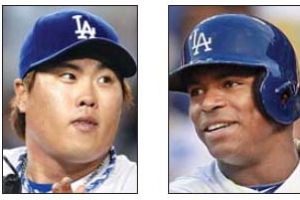 [MLB] 류현진·푸이그, 다저스 투타 괴물