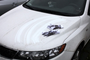 여수서 쇳가루 섞인 ‘검은비’ 내려