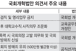 ‘의사당 폭력’ 의원직 상실…의원 겸직·영리업무 금지