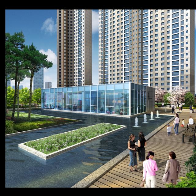 포스코건설이 인천 송도국제도시에서 분양한 ‘송도 더샵 그린워크 3차’ 아파트의 실내 어린이 놀이터. 포스코건설 제공
