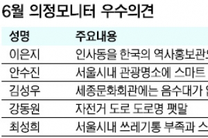 “인사동 역사홍보관 개설·지하철 물품보관소 정비를”