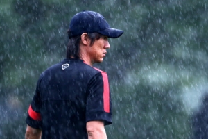 홍명보號 폭우 뚫고 맹훈련 ‘결정력 높여라!’