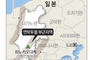 일본 중앙알프스서 한국인 등산객 5명 연락두절