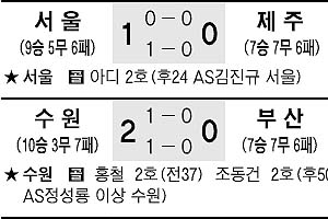 [프로축구] 제주 잡는 서울, 17연속 무패