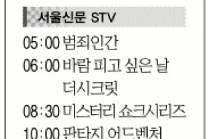 [4일 서울신문 STV·OBS·EBS]