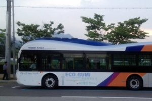 세계 최초 무선 충전 전기버스 6일 구미서 세계 첫 시범운행