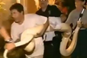 [영상]가정집에 길이4m 거대 뱀이