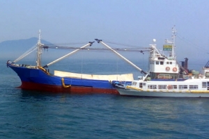 거제 앞바다서 유람선과 어선 충돌…승객 28명 다쳐