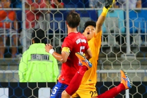 <한·페루축구> 정성룡 긴장시킨 새내기 골키퍼 김승규