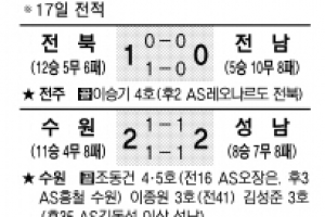 [프로축구] 무기력한 선두 포항 5연승 불발