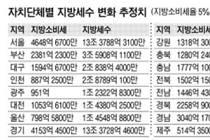 지방소비세율 5%P  올리면 지자체 세수 2조9600억 증가