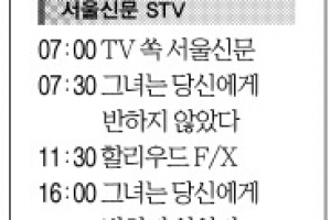 [28일(土) 서울신문 STV·OBS·EBS]