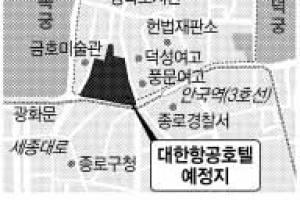 서울시 “경복궁 옆 대한항공 호텔 건립 안돼”