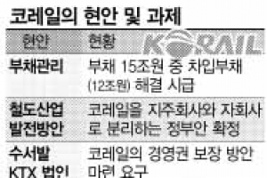 철도산업 발전 방안·수서발 KTX 법인 설립 문제 노사 대치 해소가 첫째 과제