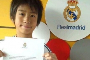 9세 日 축구신동, 레알 마드리드 입단