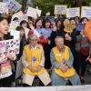 [포토] 수요집회에 참석한 할머니와 소녀