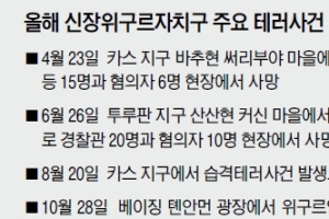 ‘톈안먼 차량 돌진’ 3주 만에… 신장 경찰서 피습