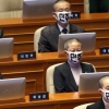 朴대통령 시정연설…통합진보당 의원들, ‘마스크’ 침묵시위