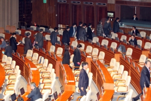 시정연설 불만 ‘불씨’에 경호 충돌 ‘기름’ 끼얹어