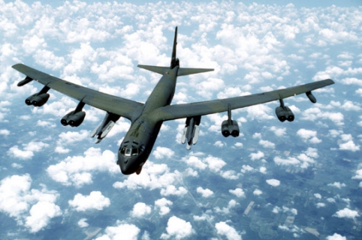  미 공군의 대표적인 폭격기인 B-52 전략폭격기. 미 공군 홈페이지
