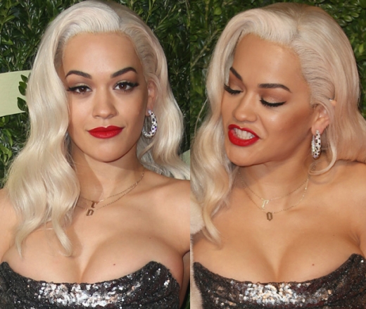 가수 리타오라가 2일(현지시간) 런던에서 열린 2013 브리티시 패션 어워즈에 참석해 포즈를 취하고 있다. <br>AP/뉴시스