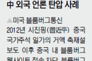 외신 길들이는 中