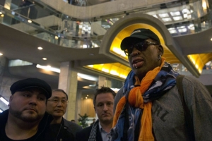 방북 로드먼 “스포츠人으로 왔다”