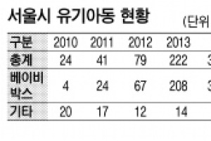 ‘베이비박스’ 유기아동 느는데  키우는 시설은 예산없어 울상