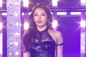 ‘SBS 가요대전’ 미쓰에이 수지, 가죽 원피스 ‘이렇게 글래머였어?’