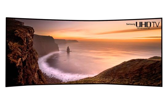 삼성의‘105인치 곡면 울트라초고화질(HD) LCD TV’.