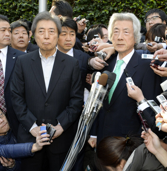 ’탈원전’ 의기투합한 두 전직 일본 총리