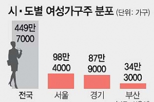 서울, 여성 가장 100만 시대