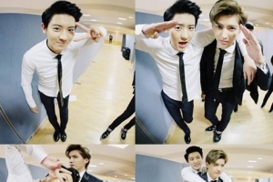 엑소 대기실 인증샷, 찬열-크리스-세훈의 애교 ‘역시 대세’