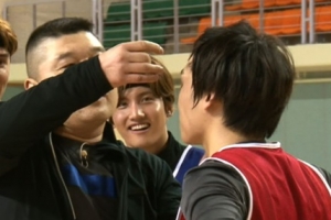 강호동 존박 딱밤, ‘예체능’ 농구 자유투 대결 존박 비명