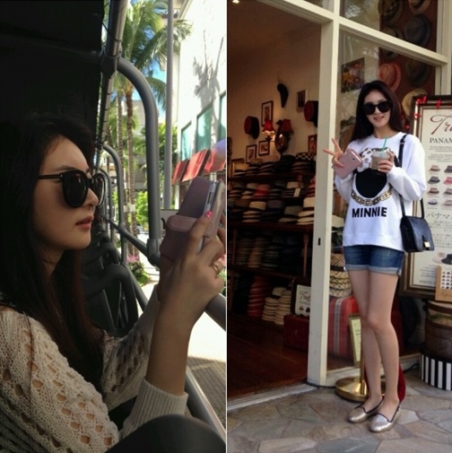 손은서 근황, 하와이 화보 촬영