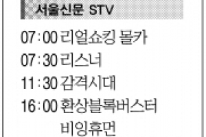 [1일(土) 서울신문 STV·OBS·EBS]