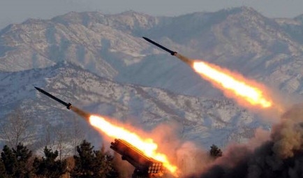 북한 미사일. 조선중앙통신