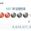 로또587회당첨번호 대박! 50억 받을 1등 번호는