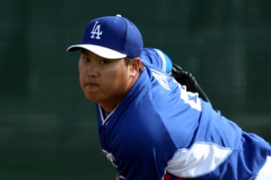 류현진, 시범경기 마지막 등판 5⅓이닝 2실점 1자책