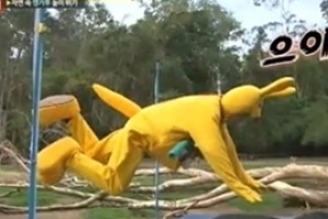 김우빈 높이뛰기, 자신감 보였지만 ‘악’ 외마디 비명 “몸개그 작렬”