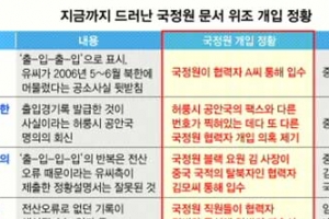 국정원 본부·해외요원까지 개입 무게