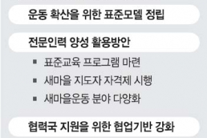 새마을운동을 한국 대표 국제원조 모델로