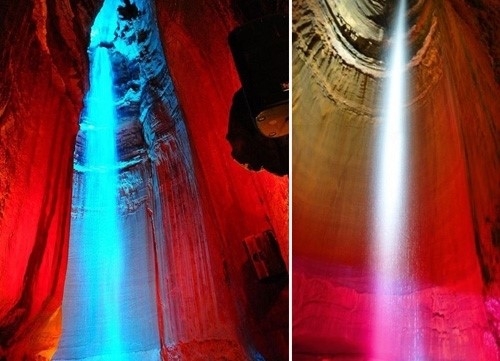 지하 340m 땅속 폭포